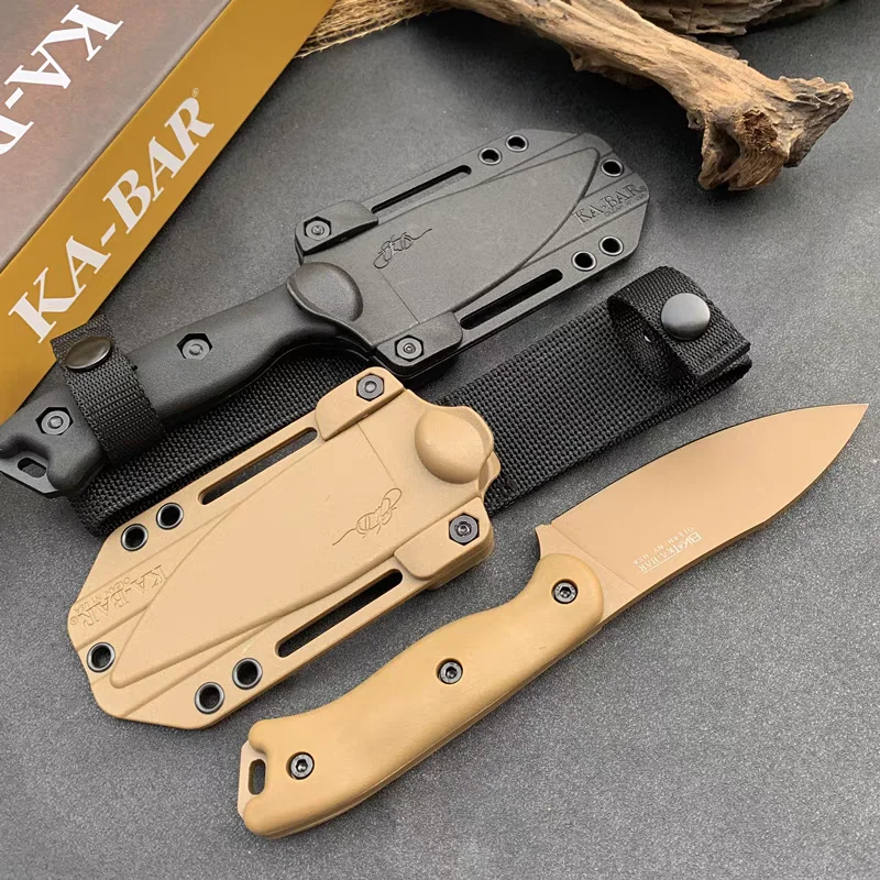 BK-19 Multi-functional wilderness camping mountaineering hunting knife Set up tent straight knife Bread slice sharp fruit knife