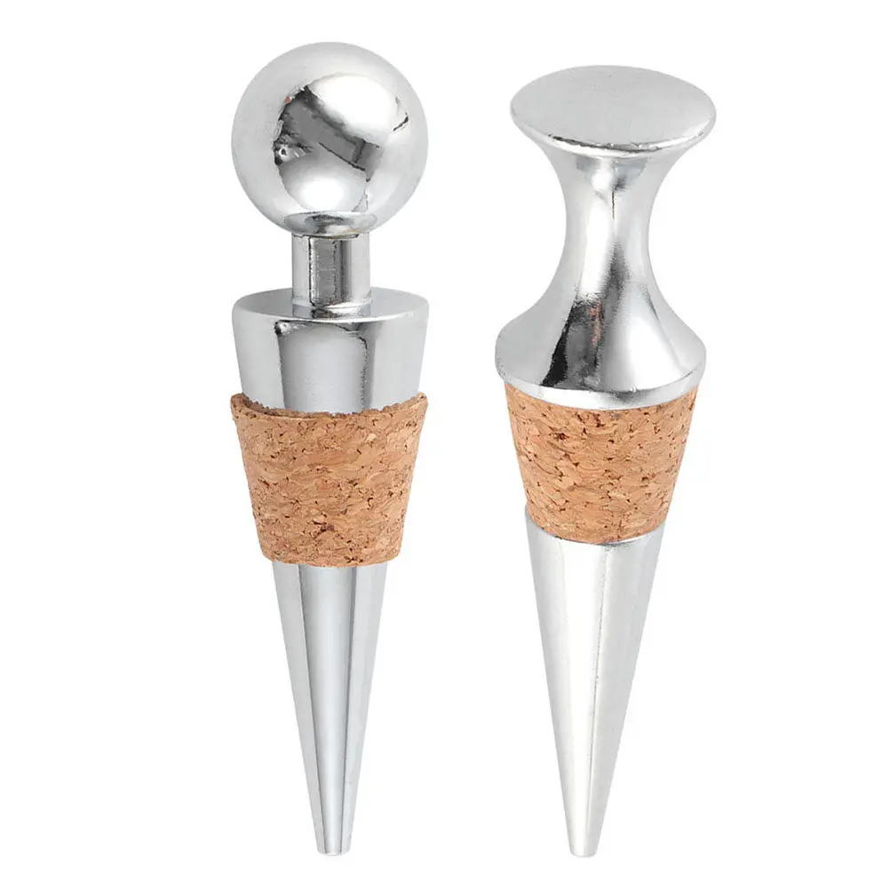 6Pcs Premium Reusable Wine Bottle Stoppers Air-Tight Seal for Red White Sparkling Wine Preservation Home Bar Party