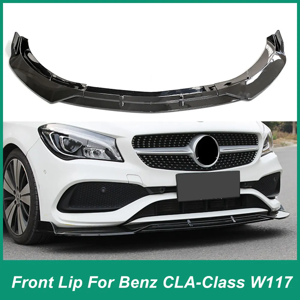 

For Mercedes Benz W117 C117 CLA class CLA200 CLA180 CLA250 CLA220 Front Bumper Diffuser Spoiler Splitter Body Kit ABS Material