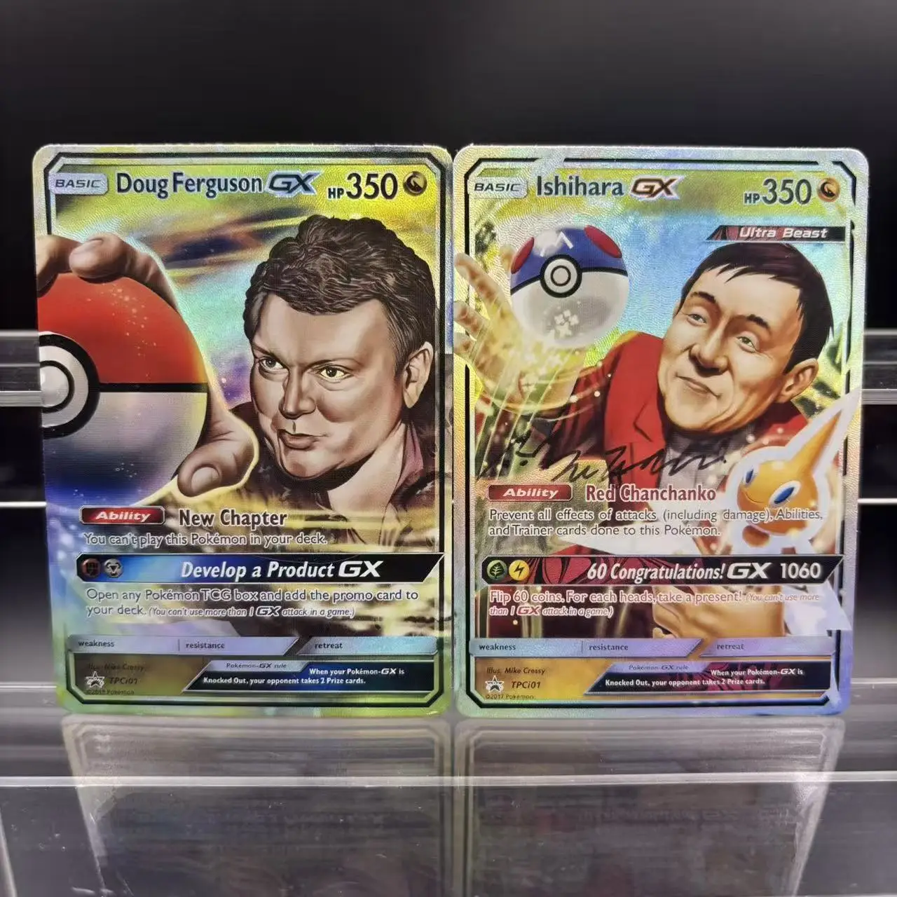 9 Teile/satz Englisch Ptcg GX Serie Mewtwo Umbreon Legendäre vogel Flash Karte Gengar Klassische Anime Sammlung Karte Geschenk