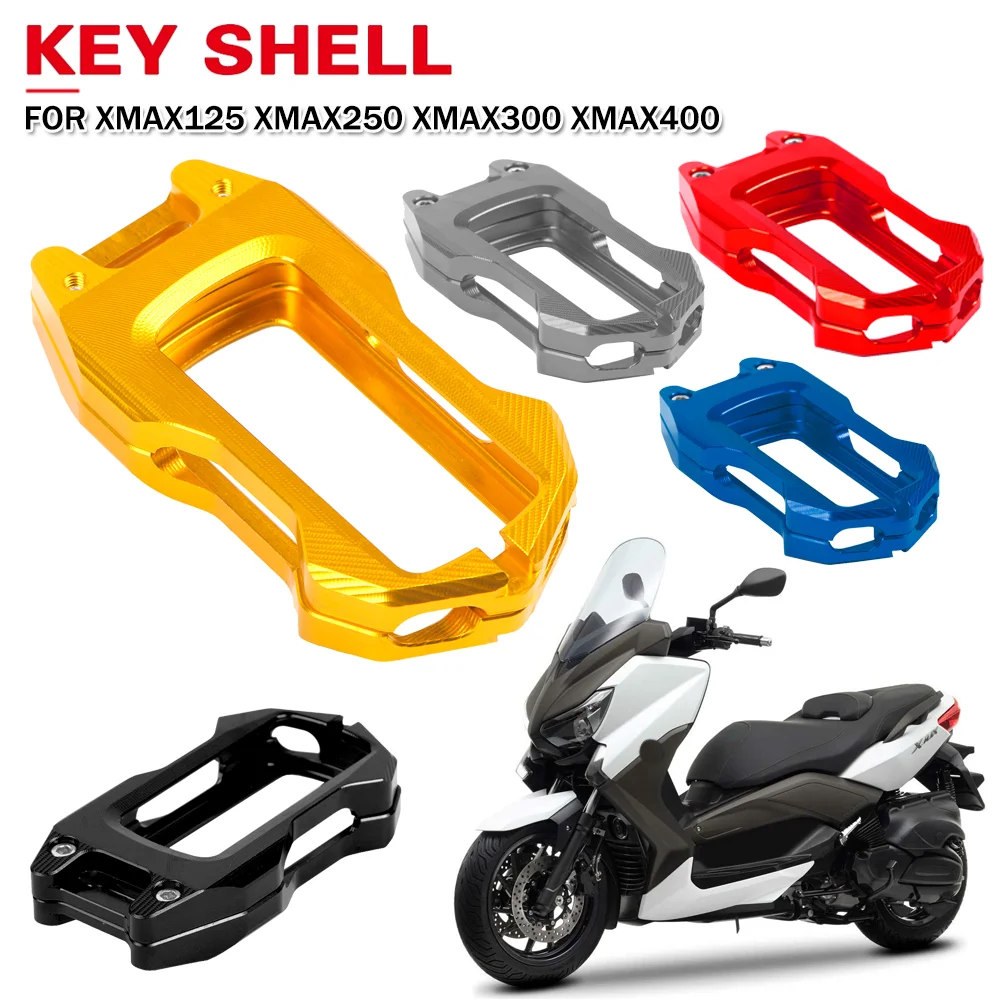 

Motorcycle Remote Key Case Shell For Yamaha XMAX X-MAX 400 300 250 125 CNC Aluminum Keyless Holder Protective Cover Accessories