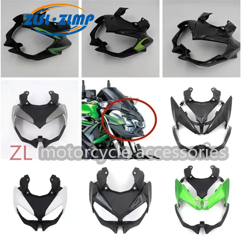 

For Kawasaki Z650 2020 2021 2022 2023 Headlight fairing upper nasal mask front steering signal bracket lower panel of headlight