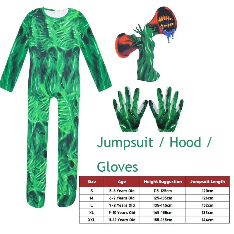 Snailify Kids Siren Head Cosplay Scary Boys Humanoid Monster Costume Halloween Costume For Child 2021 Purim Carnival