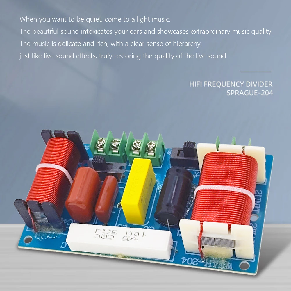 250 واط 2-Way مقسم التردد قابل للتعديل نقطة التردد لتقوم بها بنفسك المتكلم تصفية الدائرة المسرح المنزلي تعديل الصوت