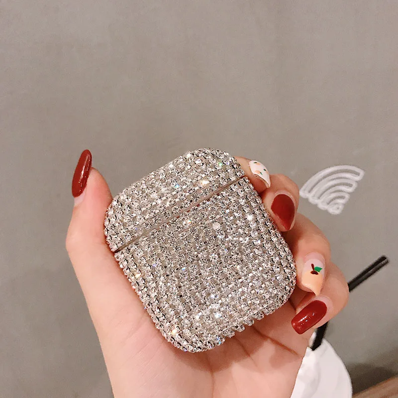 Luxury Earphone Cases For Apple AirPods Pro 2 1 Cute Case For AirPod Air Pods Pro 2 3 Bling Diamond Hard Shell Protective Cover