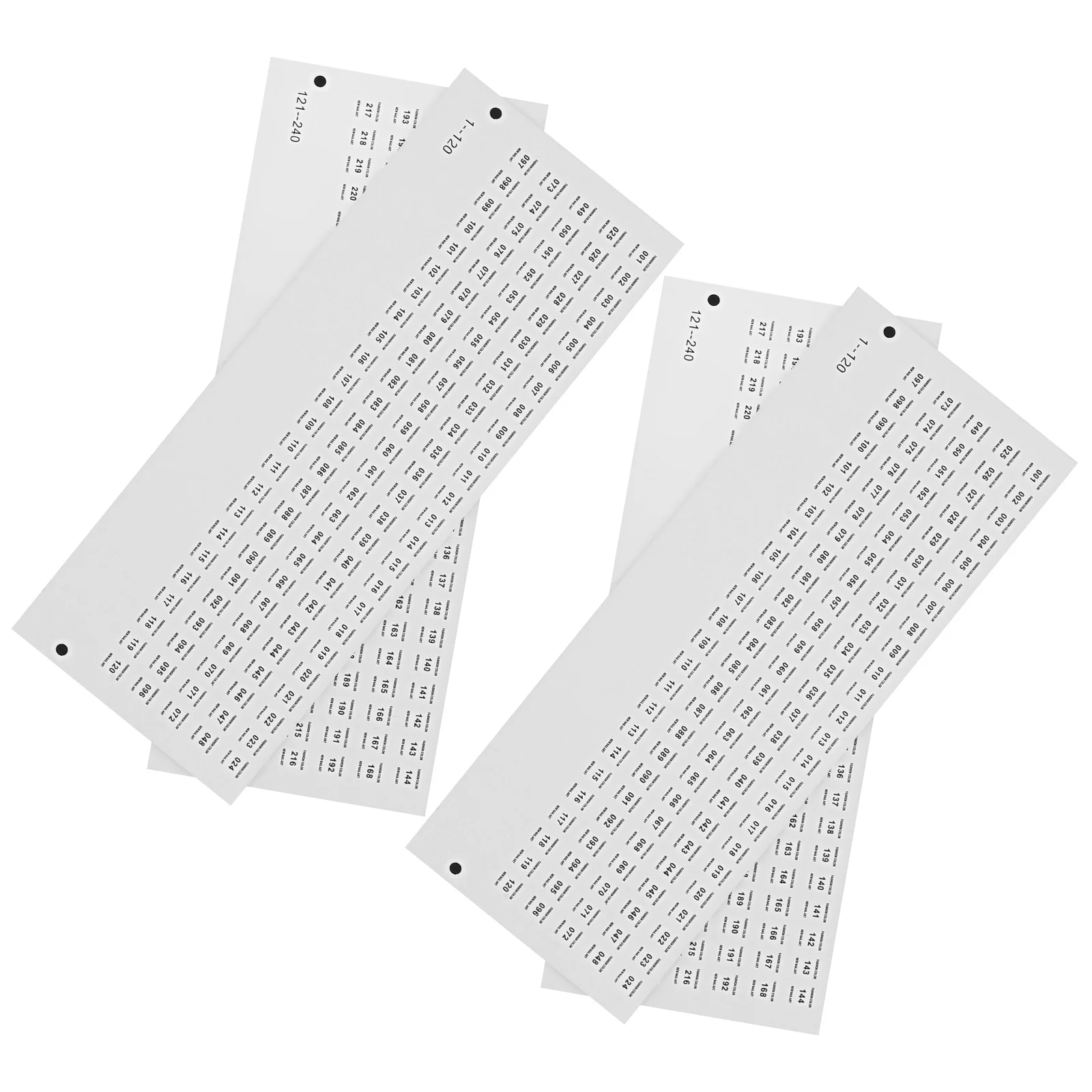 

4 Sheets Nail Polish Color Chart Labels: Self-Adhesive Number Stickers For Organization Hd Printed Durable Small Labels Salon