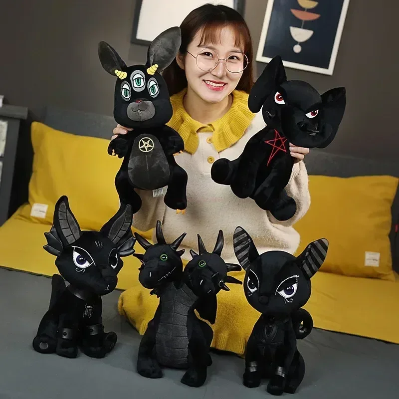 Anime Dark Style Plush Toy Cute Unicorn Anubis Hydra Bastet The Role Of Ancient Egyptian Mythology Plushie Dolls Kids Toys Gifts