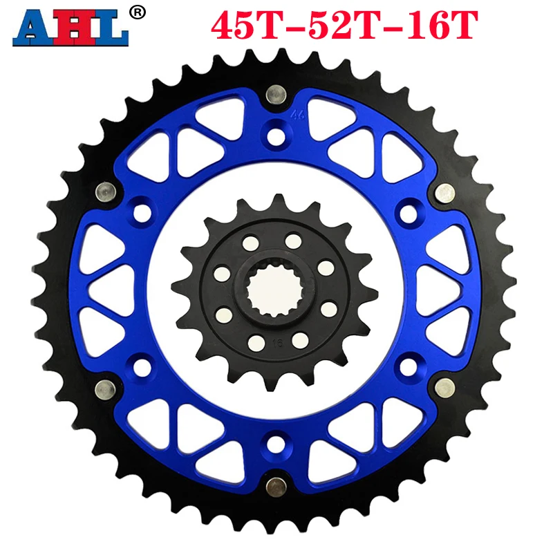 Motorcycle 45T~52T 16T Front & Rear Sprocket For 690 660 400 LC4-E LC4 640 II Adventure SMC690 SMC660 SM660 SXC625 Enduro