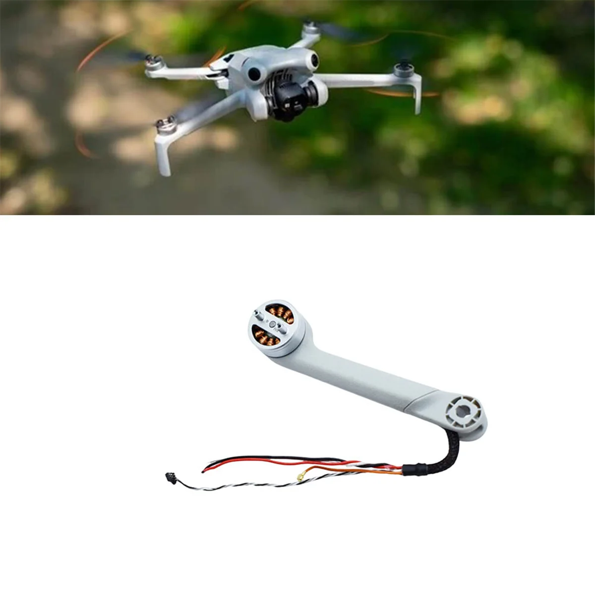 Para DJI Mini 4Pro brazo de fuselaje multifuncional conveniente práctico Drone Accessories-N34R