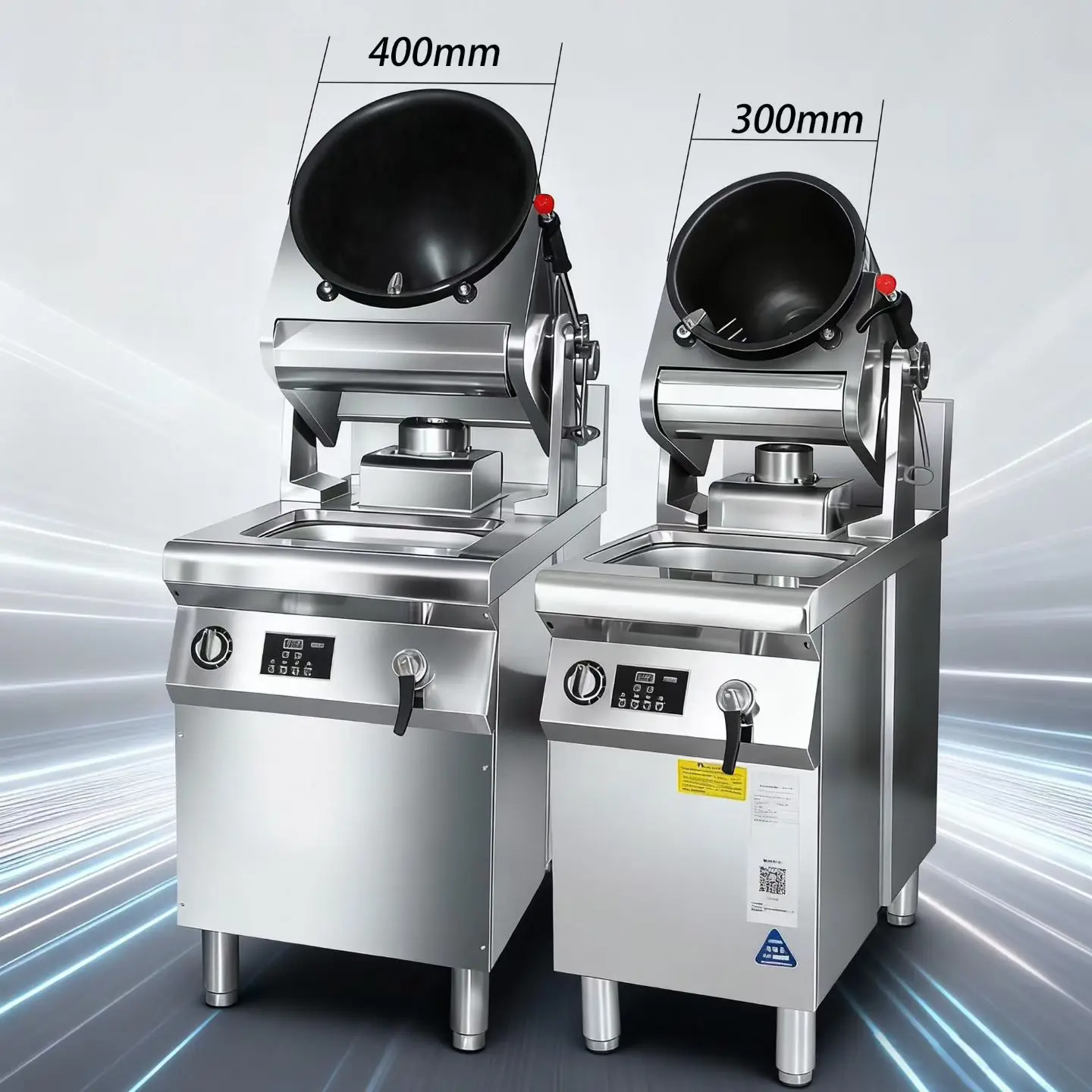 3.5KW 5KW Electric Automatic Cooker  Kitchen Machine 260mm Drum Stir Fry Machine Robot Chef Customize Accept