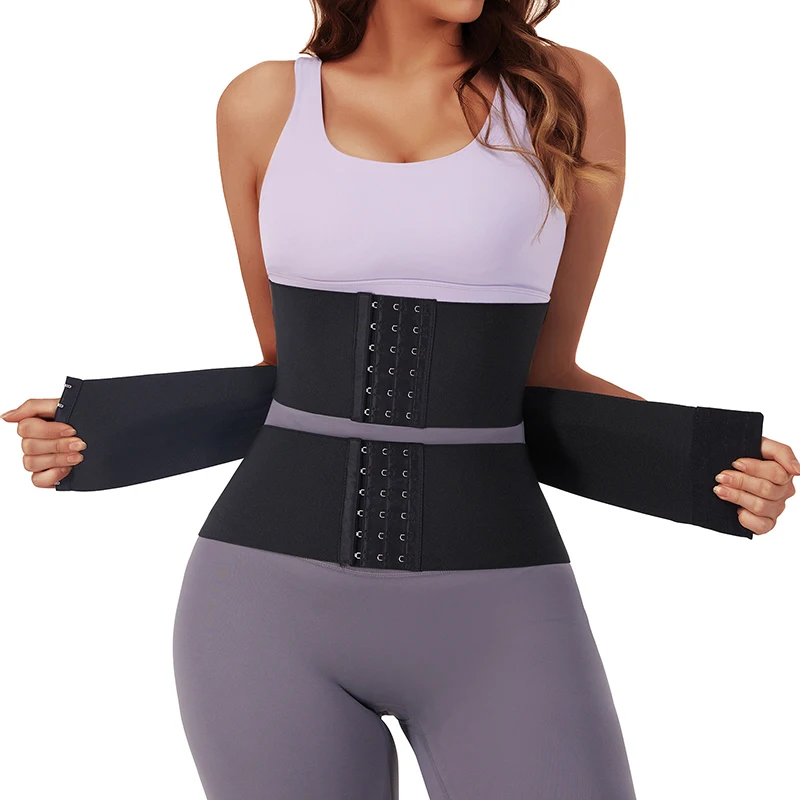 

Women Waist Trainer Seamless Underbust Waist Corset Cincher Adjustable Workout Girdle Hourglass Slimming Belt Hook Body Shaper