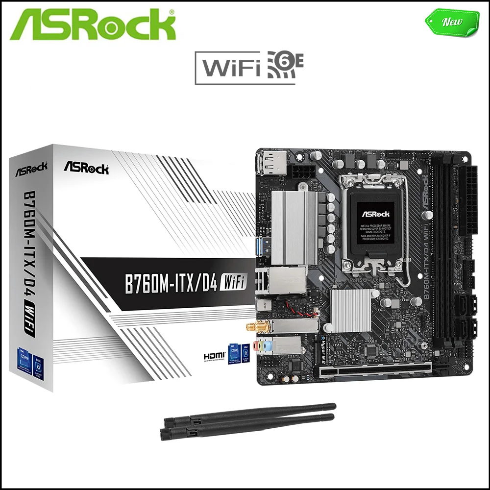 

Новинка для ASROCK B760M-ITX/D4 WiFi B760M-ITX ITX MINI mсистемные платы LGA 1700 DDR4 для Intel B760 десктопной материнской платы