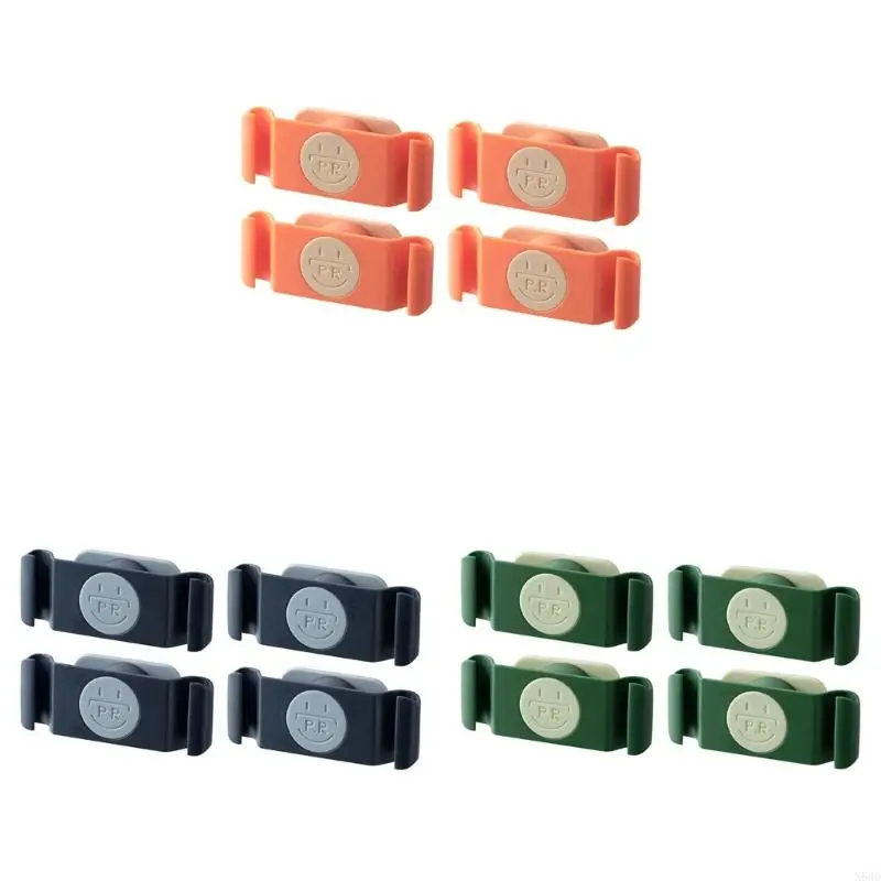 Набор из 4 прочных организаторов шнура, держатель кабеля, простой в использовании проводной зажима. Надежный N58D