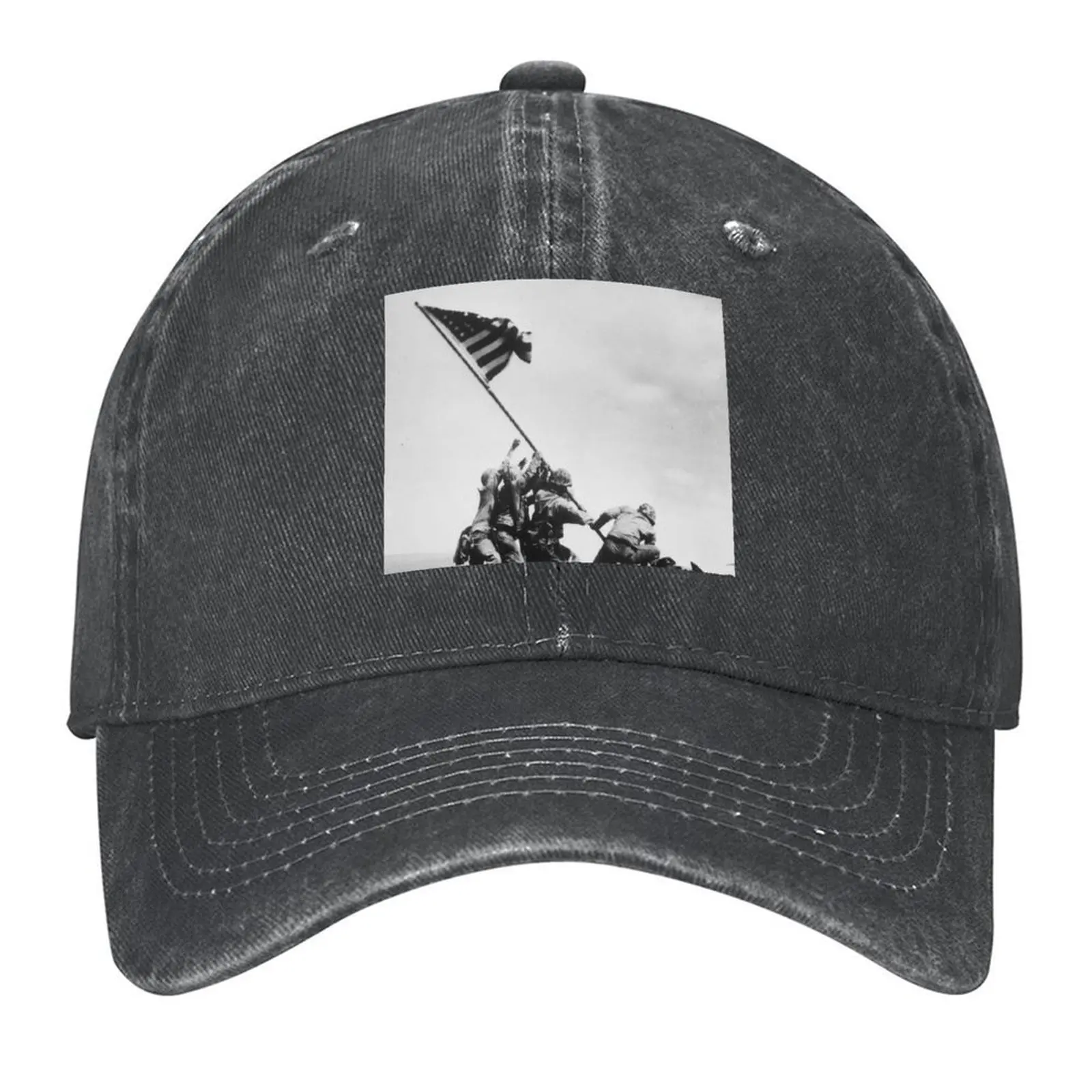 

Iwo Jima Flag Raising WW2 Baseball Cap Sun Cap New Hat Hat Luxury Brand hard hat Men's Caps Women's