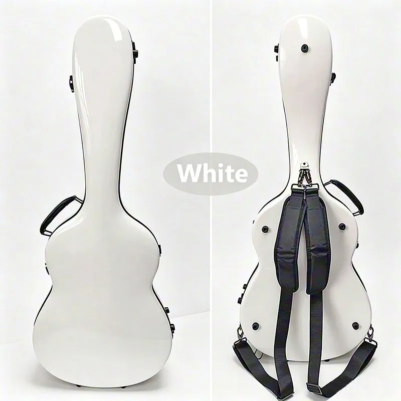 Double Straps 39/41 Inch Classical/Folk Guitar Case FRP Anti Drop Compression Shock Absorption Box view 4