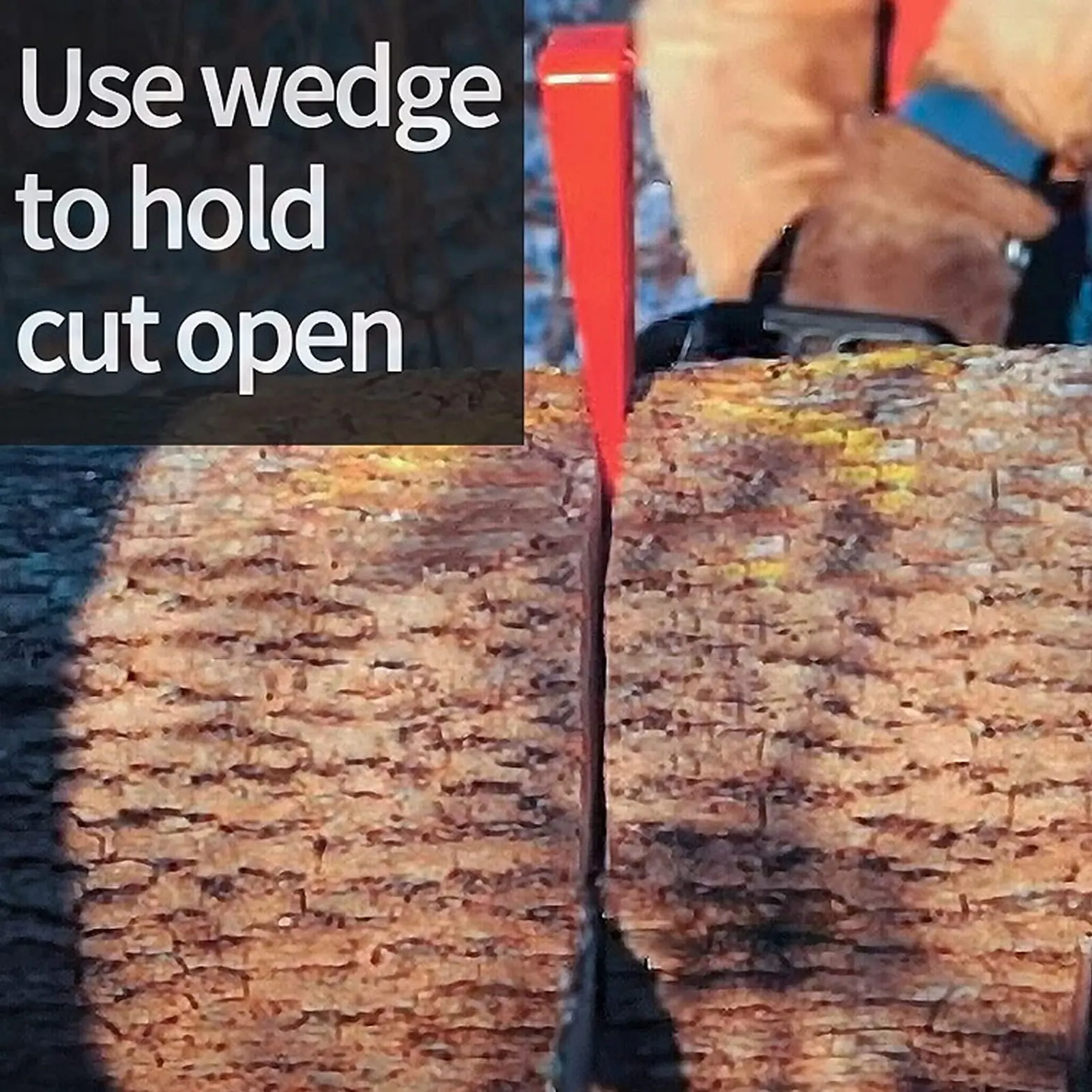 Anti-Pinch Felling Professional for Tree Cutting Logging ABS Plastic Wood Splitter Safe Chainsaw Accessory Durable