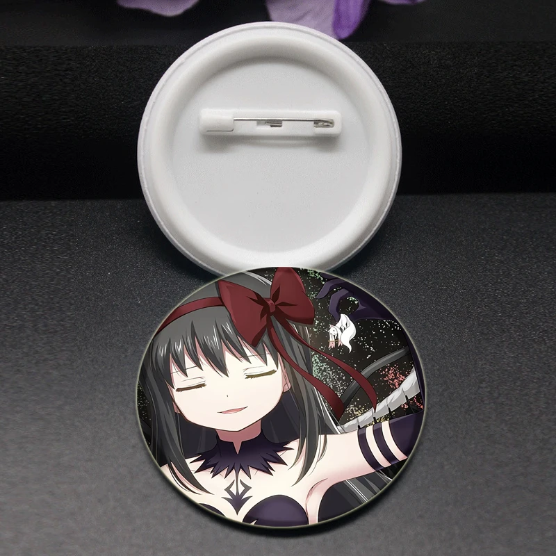 Puella Magi Madoka Magica Anime Pins Cute Cartoon Figure Kyoko Sakura Brooches Cosplay Badge Backpack Shoes Jewelry Accessories