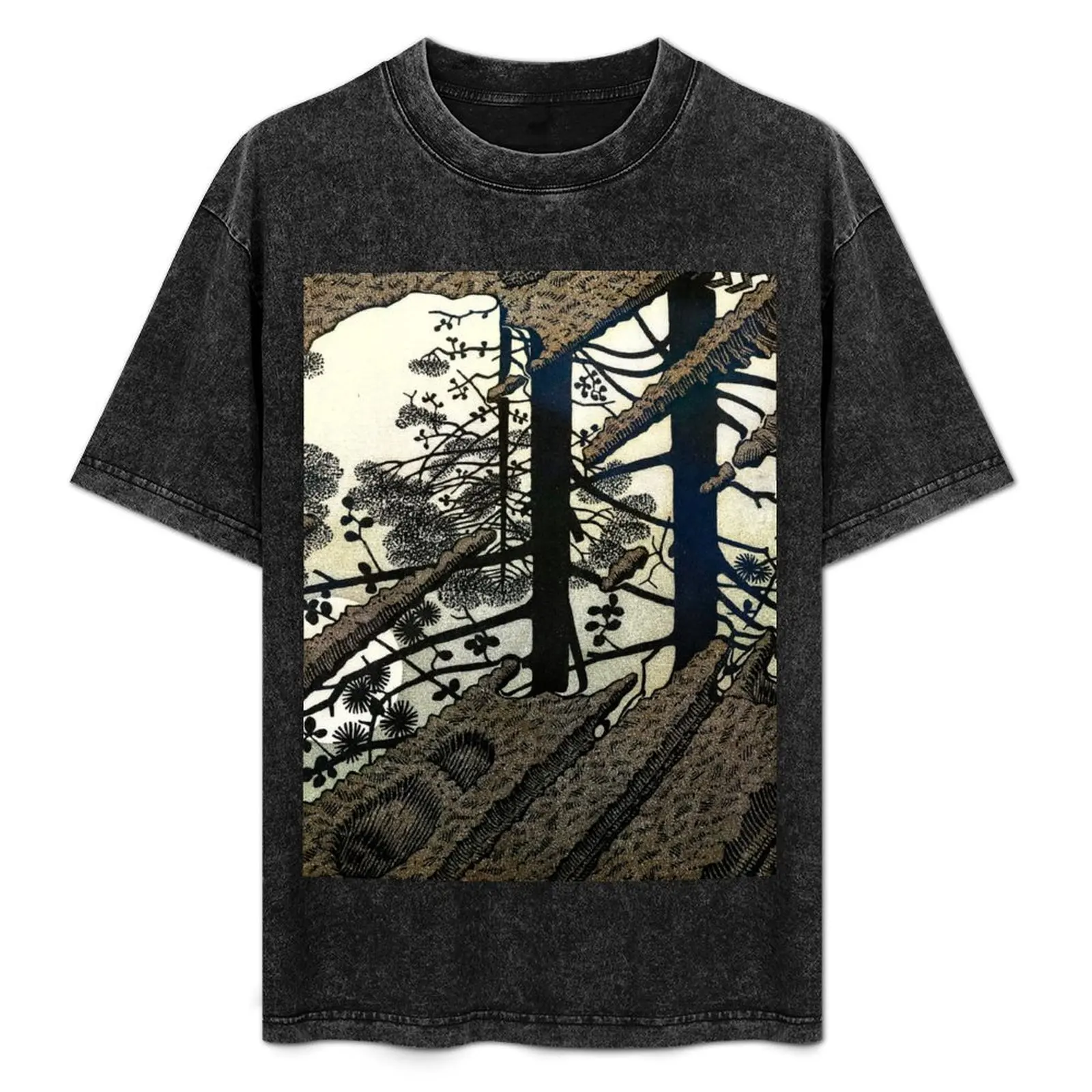 

Puddle, by M.C. Escher T-Shirt Comfort Stretch Tee Shirt