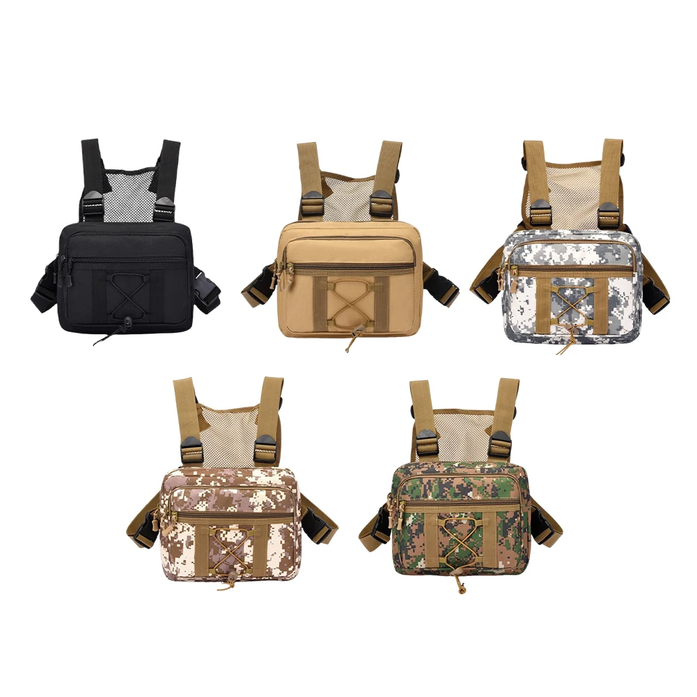 

Outdoor Cycling Chest Bag Large Capacity Trendy Functional Backpack Oxford Cloth Shoulder Bag Travel Commute Sports Backpack