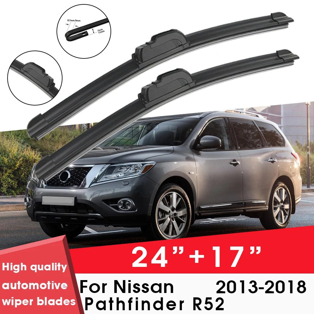 Car Wiper Blade Blades For Nissan Pathfinder R52 2013-2018 24\