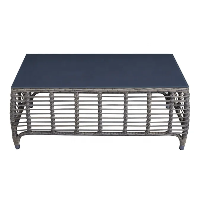 Modern Best Sale Garden Wicker Conversation Couch Loveseat Furniture Outdoor Patio Rattan Aluminum Sofa Set