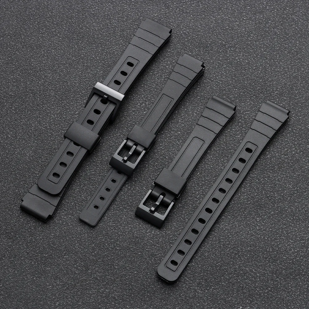 12/14/16/18/20/22mm Silikon-Uhrenarmband für Casio W800H SGW400 F91W F84 F105/108 A158/168 AE1200/1300 Band PU-Harz-Armband – Detail 18