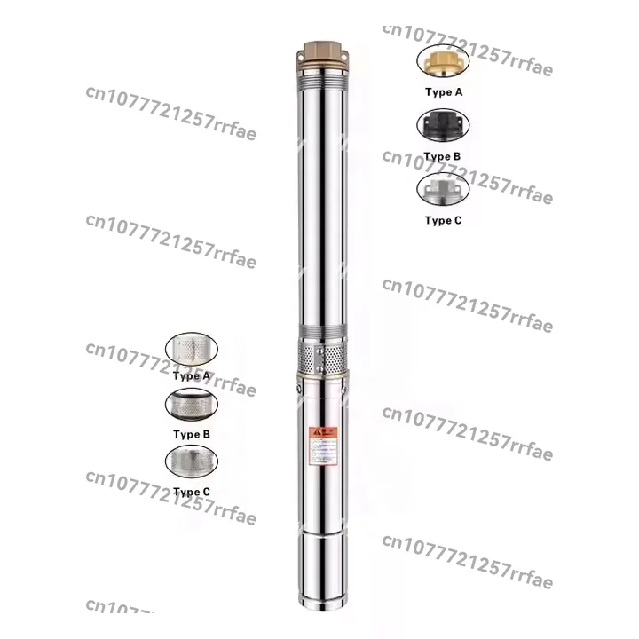 Agricultural irrigation single-phase 3HP high-pressure submersible pump 4SDM8-17 deep well single-phase pump