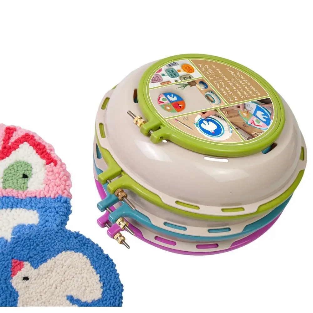 

DIY Cross Stitch Tools Embroidery Hoop Needle craft Round Loop Embroidery Bracket Sewing Supplies Handmade Cross Stitch Frame