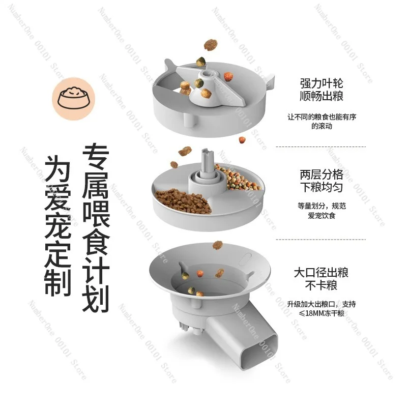 Intelligent Automatic Pet Feeder, WiFi-enabled Video Feeding Bowl, Large-capacity Dog and Cat Bowl with Water Dispenser view 5