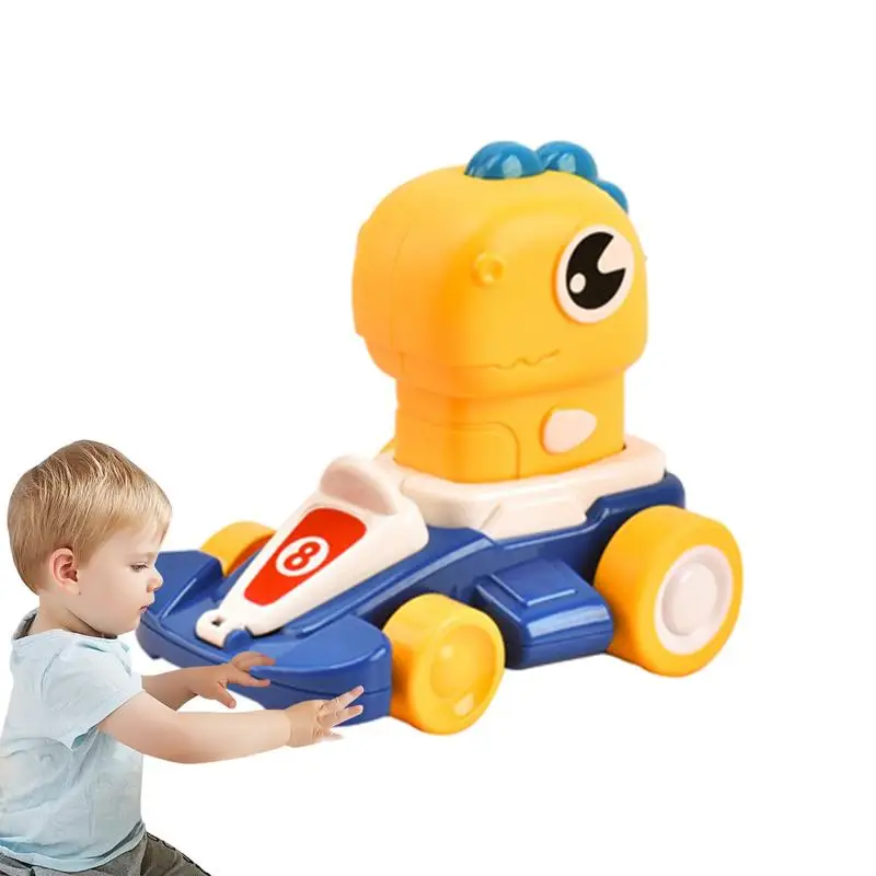 

Press and Go Car Toys Dinosaur Toddler Toy Cars Dino Truck Triceratops Truck for Kids Pull Back Friction Dino Cars Gift for Kids