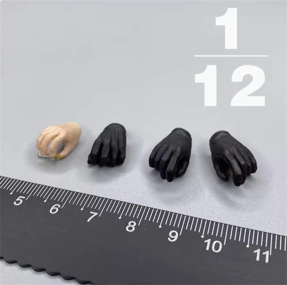 

1/12th 3ATOYS LEVEL9 Gangster Male Cartoon Comic Black Gloved Hand Type Model 4PCS/SET For 6" Action Figure Collectable DIY