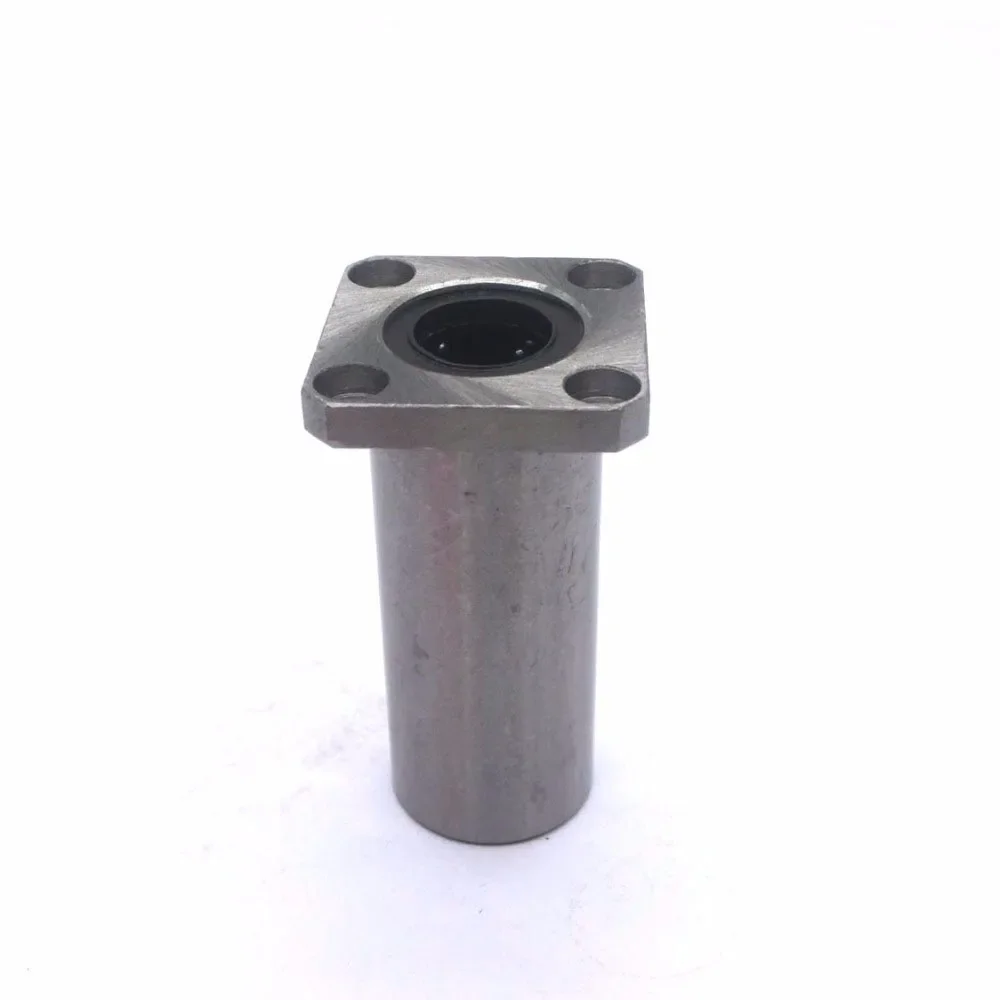 1PC LMK6LUU 6mm Long Type Flange  Square Linear Motion Bearing 6/8/10/12/13/16/20mm LMK8/10/12/13/16/20LUU for CNC