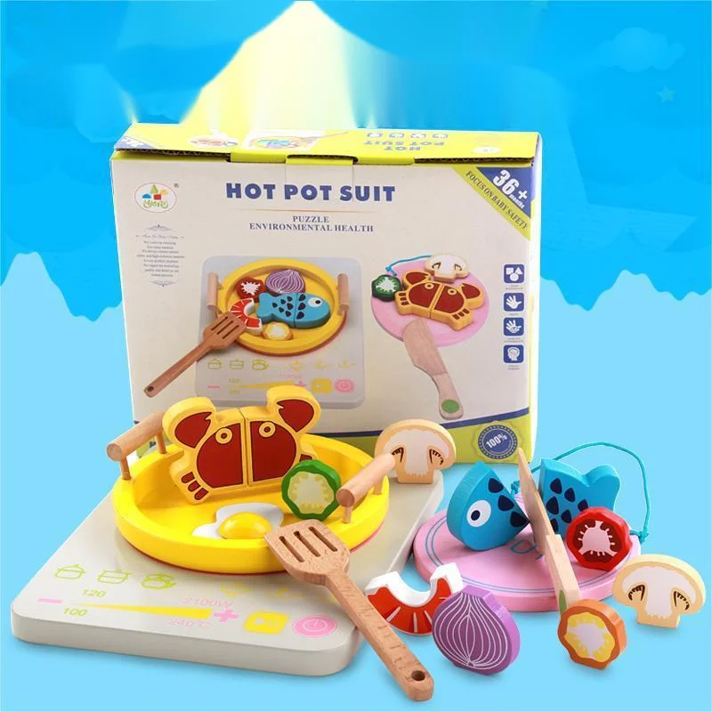 

Simulation Kitchen Toy Woodiness Classic Educational Model Montessori Cooking Children Birthday Kitchen Cooking Gift New