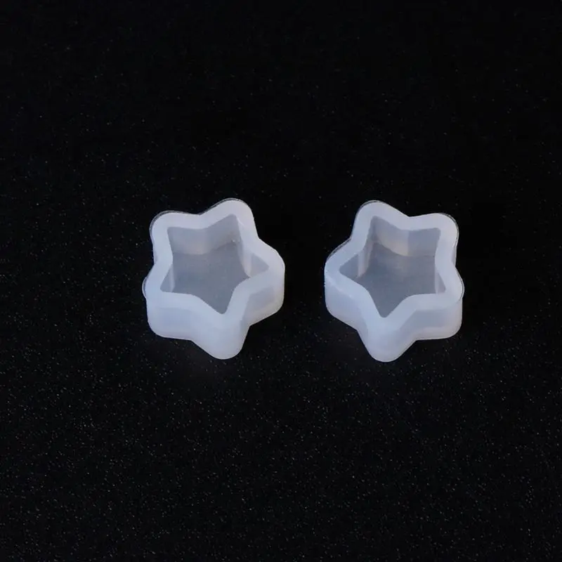 8คู่/เซ็ต UV เรซิ่นแม่พิมพ์ซิลิโคน DIY คริสตัลอีพ็อกซี่แม่พิมพ์ขนาดเล็กต่างหูสตั๊ดทำแม่พิมพ์