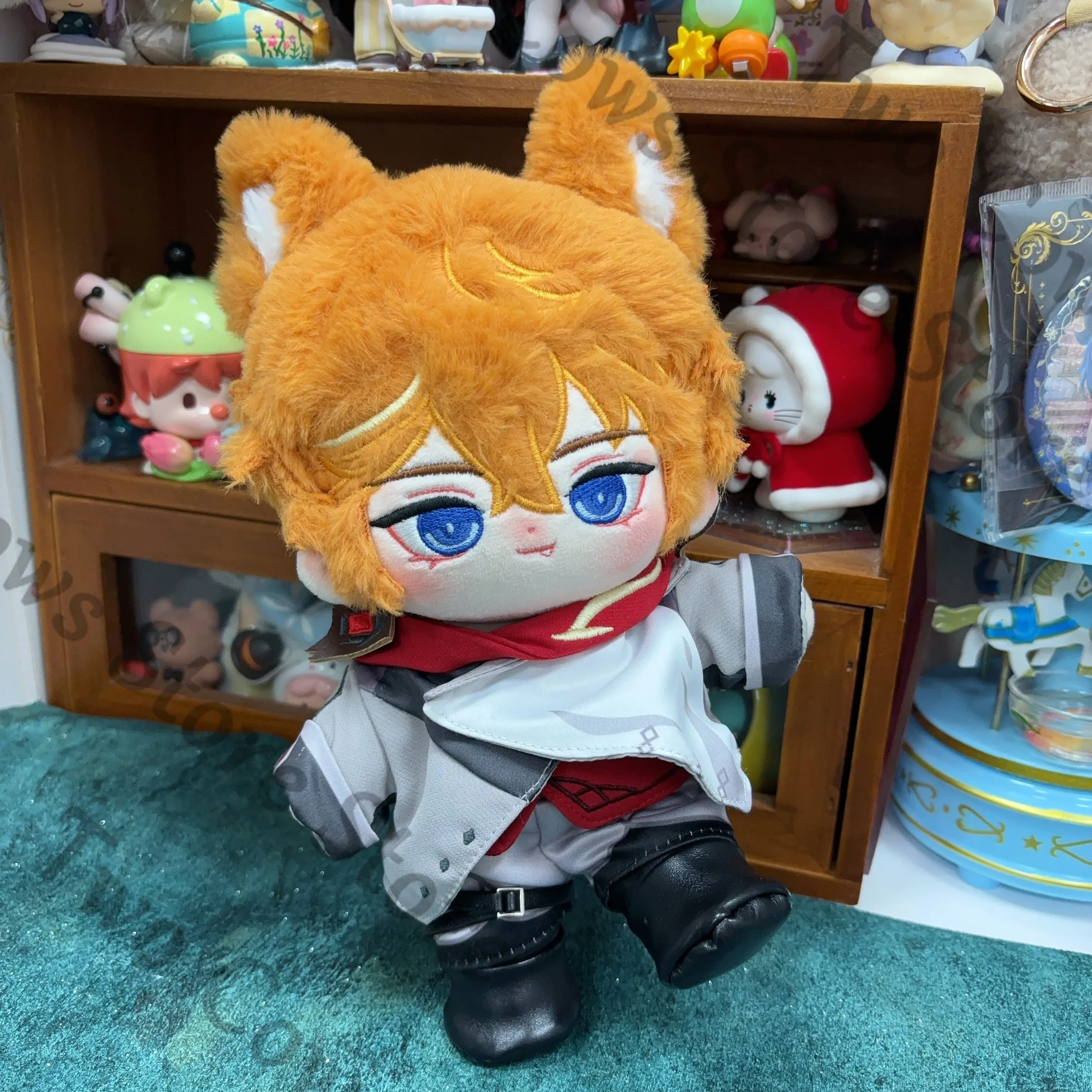 

Genshin Impact Tartaglia атрибут 20 см обнаженное платье хлопковая кукла милые игрушки квадратный элемент мультфильм подарок на день рождения