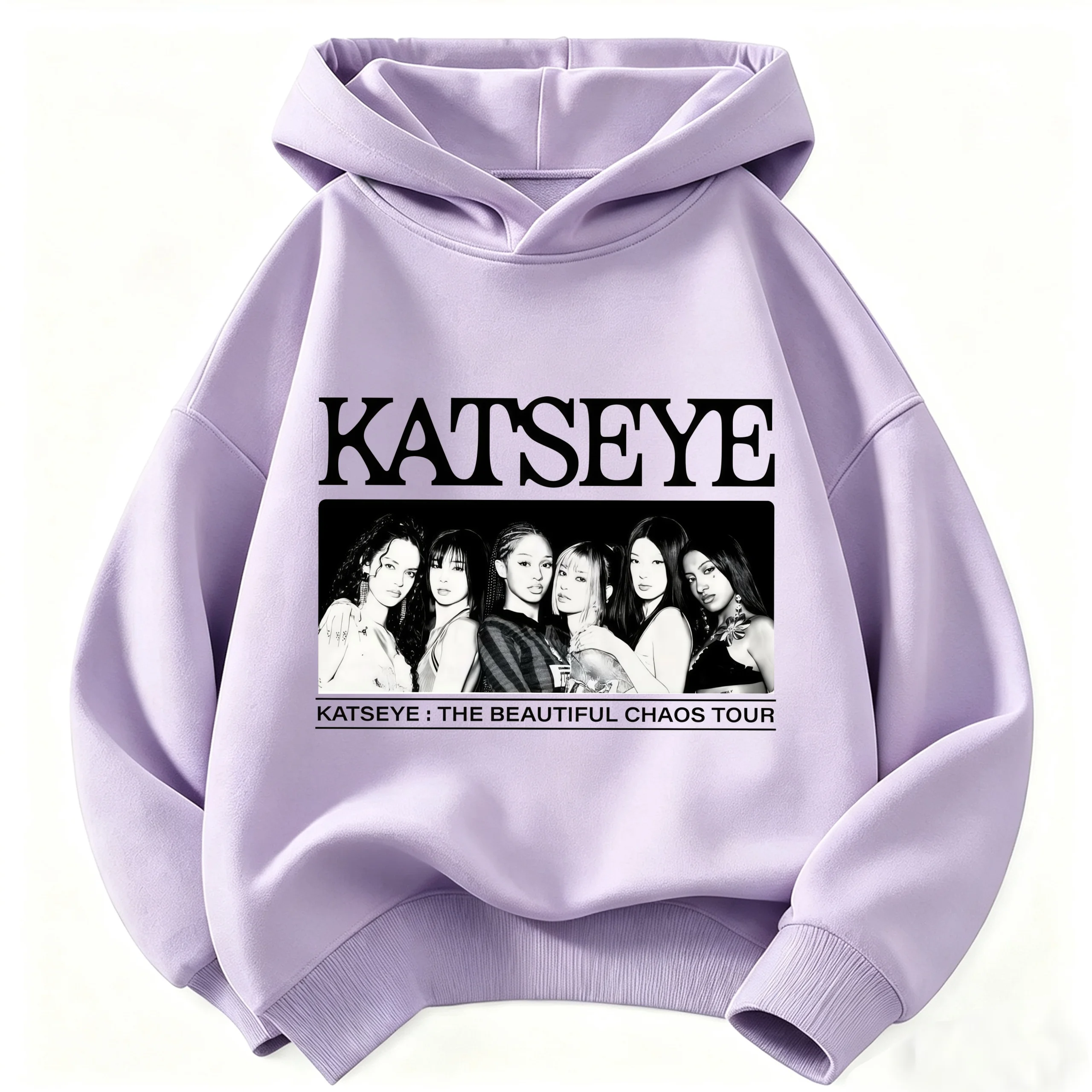 2026 Kinder KATSEYE Hoodie, lockeres, lässiges Kapuzensweatshirt für Jungen und Mädchen, modischer Grafik-Pullover, Sport- und Alltagsbekleidung, Oberteile – Detail 5