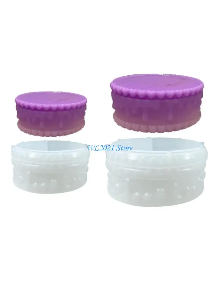

G5GC Soft Silicone Mold DIY Crystal Cream Cake Storage Container Resin Casting Mould