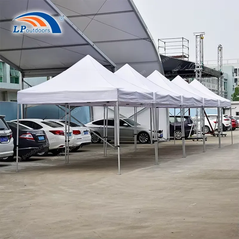 10x10ft Hexagonal Aluminum Frame Folding Pop up Canopy Tent for Outdoor Camping Party Event