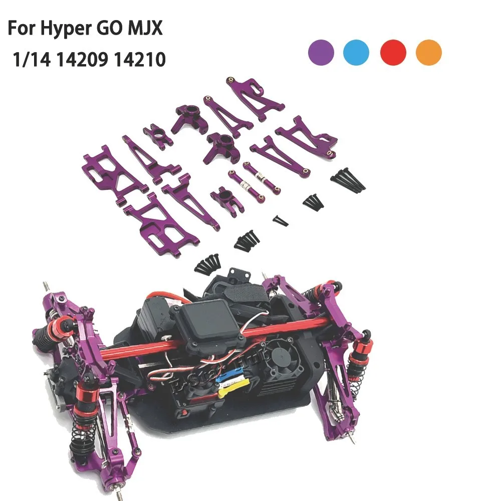 

Hyper GO MJX 1/14 14209 14210 RC Car Metal Swing Arm Steering Cup Metal Upgrade Parts Kit RC Crawler Car OP Accessories Truck