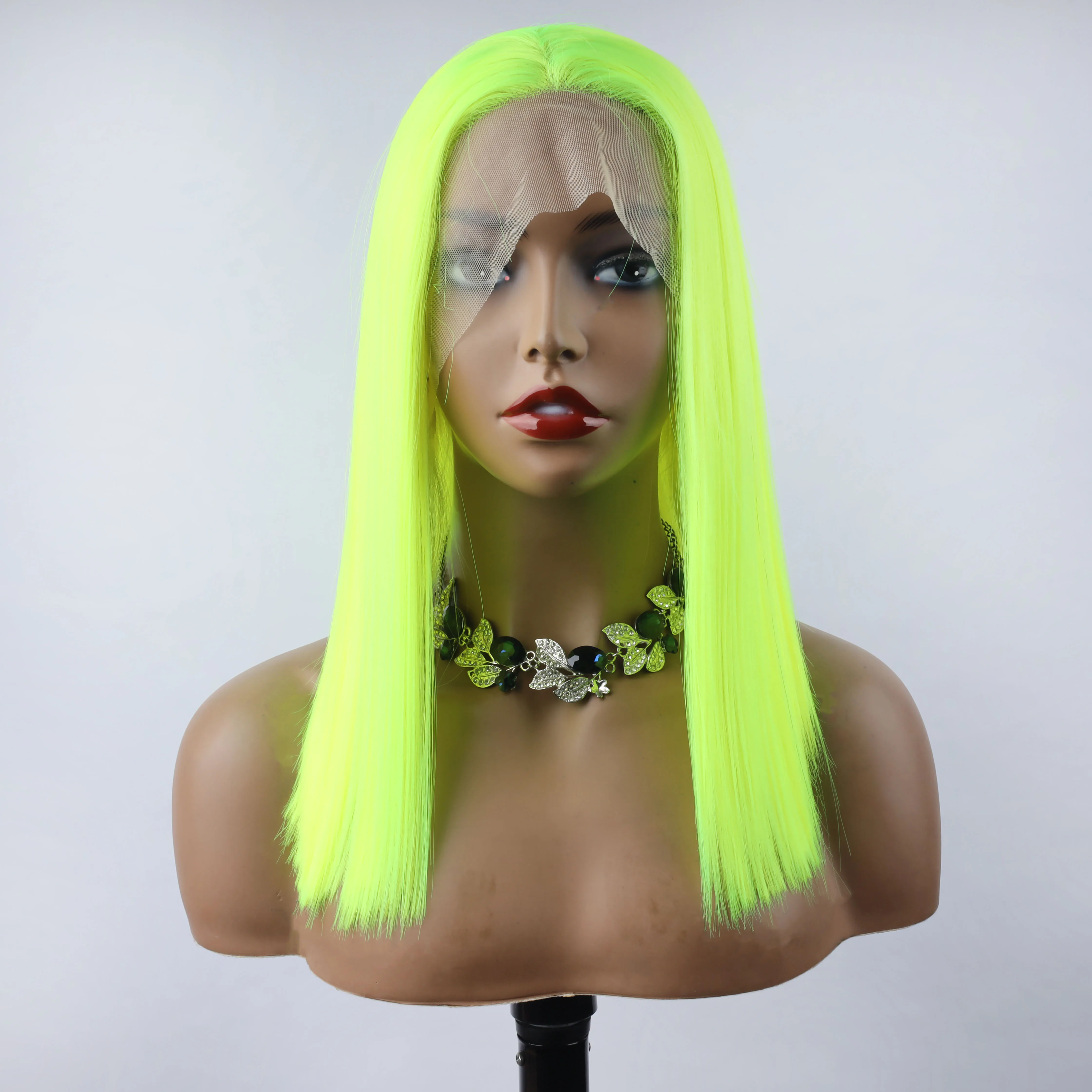 

Fashion Straight Wig Synthetic Lace Front Wigs Fluorescein Female Lace Wig 13X3 For Black Women Cosplay Hair Daily Use