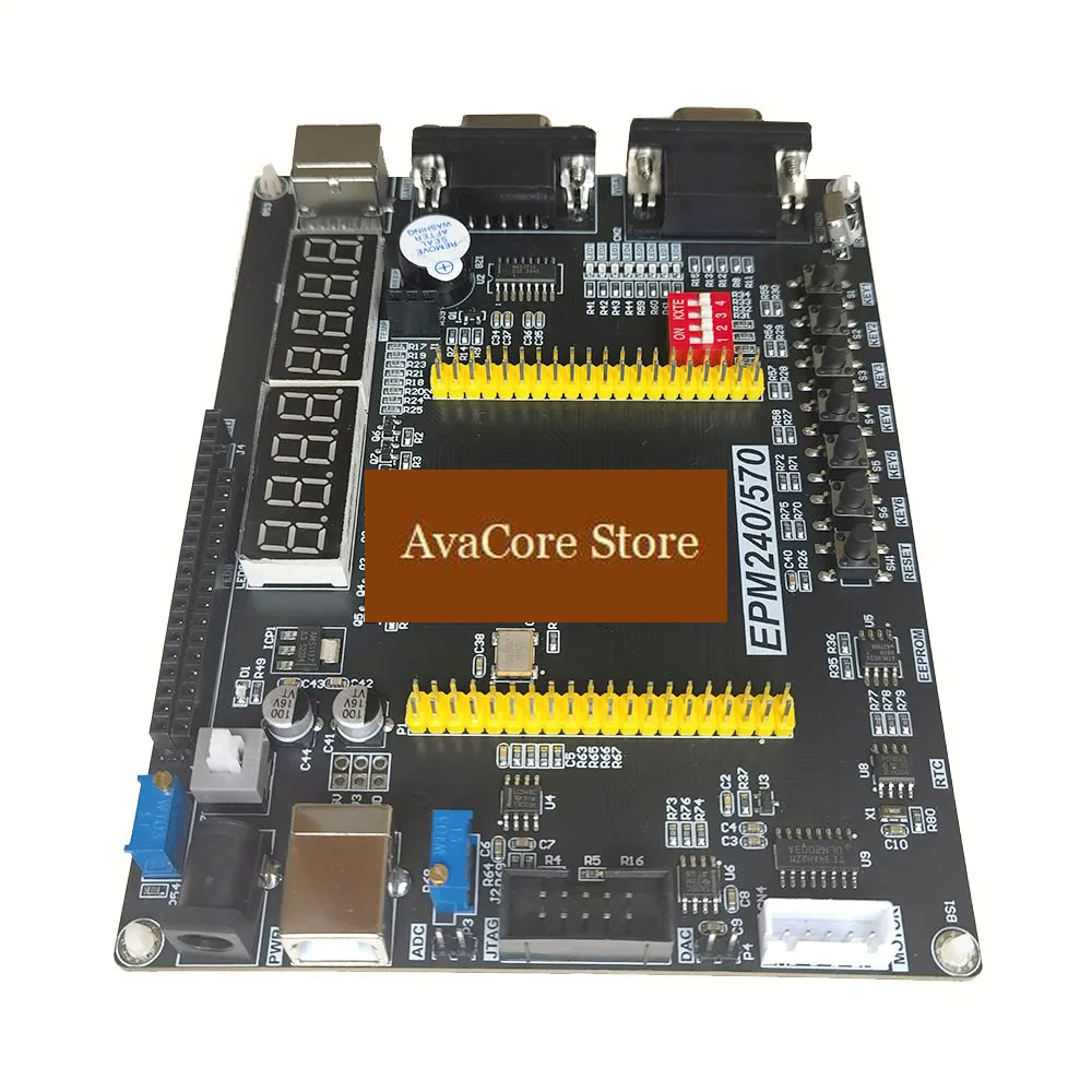 AvaCoreEducational CPLD Dev Board Altera MAXII EPM240 EPM570 Kit for University Student Study Electronics Project, with VGA UART