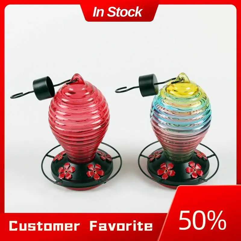 

Top Sale Bird Waterer Bird Feeder Anti-Ant Hook Stained Glass Feeder Suitable For Outdoor Hanging