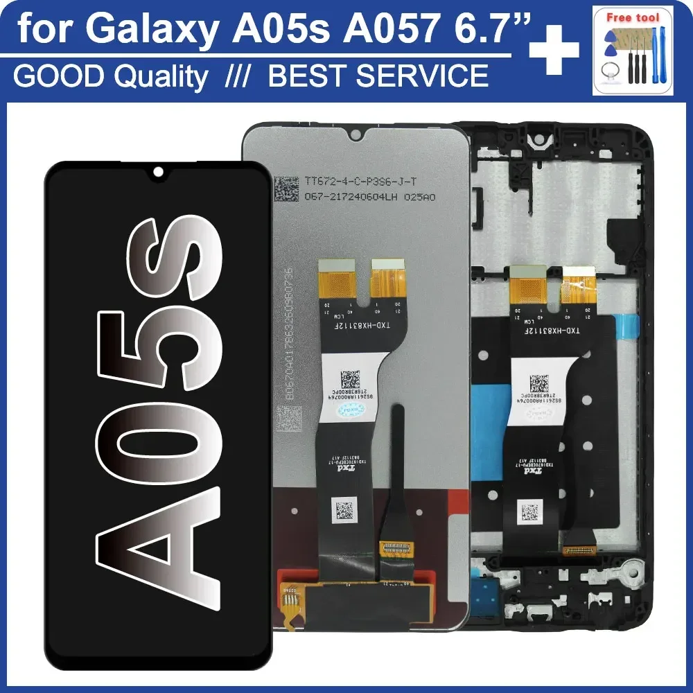 6.7\'\' A05s Display for Samsung Galaxy A05s A057F LCD Display Touch Panel Screen Digitizer for Samsung A05s A057M A057G A057F LCD