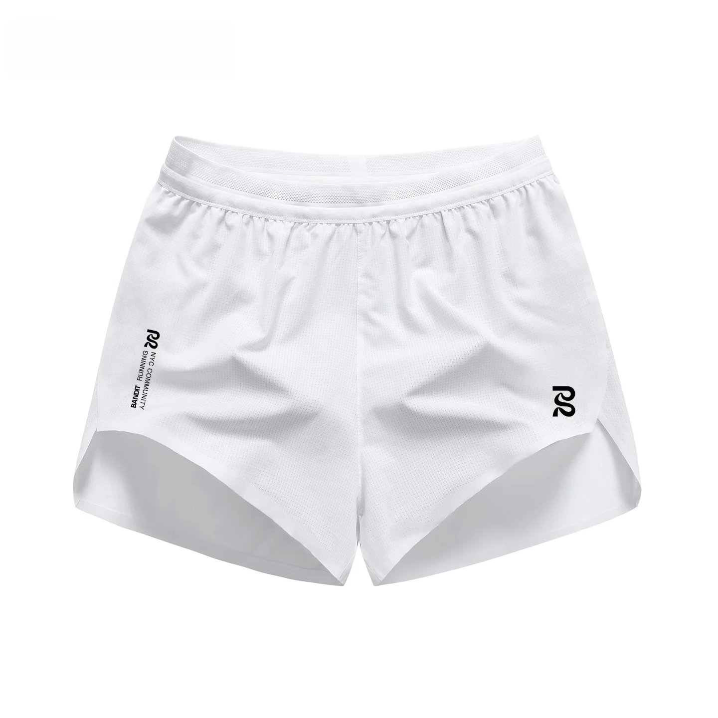 BANDIT RUNNING Marathon Sports Shorts Quick Dry Breathable Seamless Three-quarter Length Unisex Running Shorts Mobile Pocket