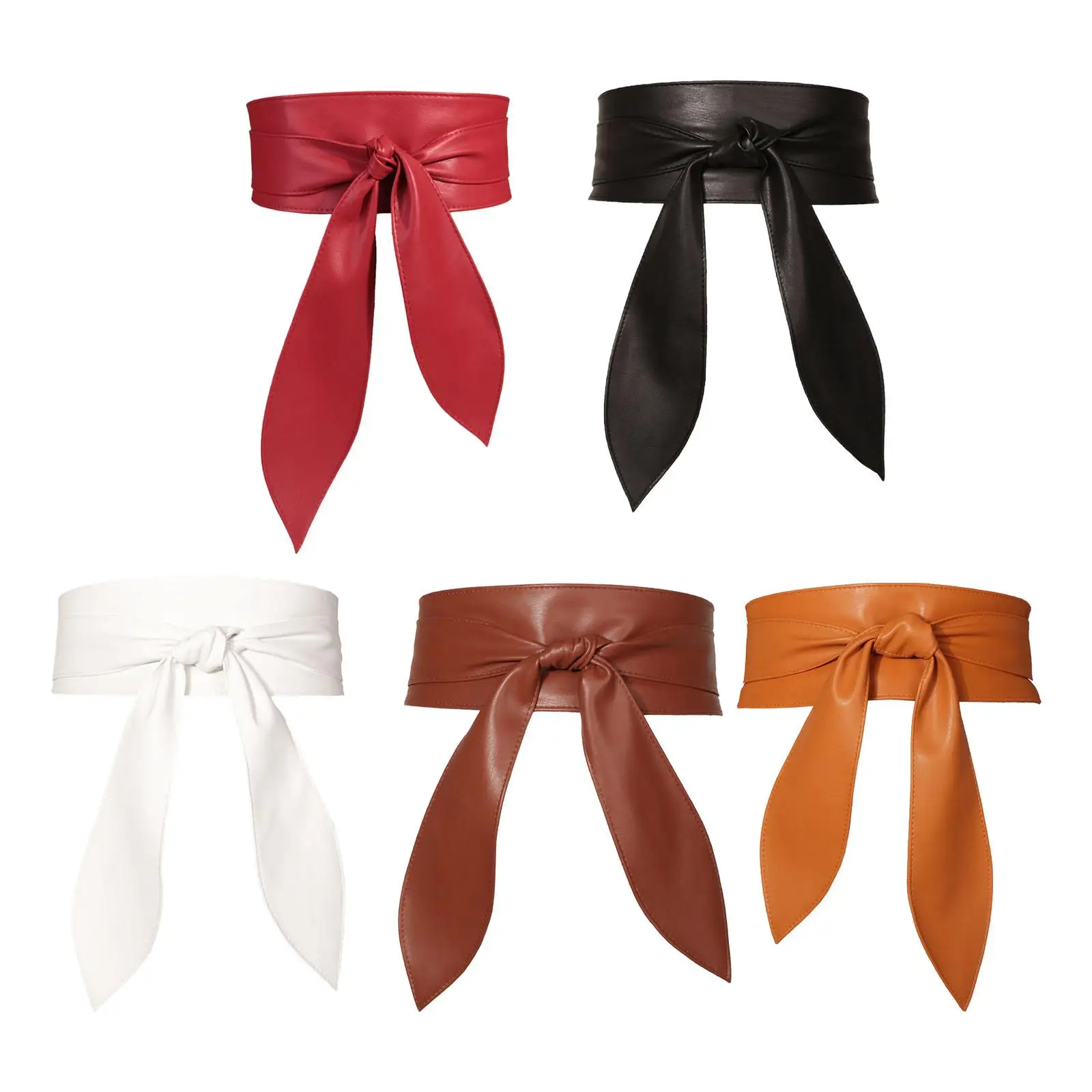 

Women's Wide Belt Decoration Dress Belt Boho Elegant Ladies Stylish Self Tie Wrap Belt for Sweater Clothes Dresses Blouse Coat