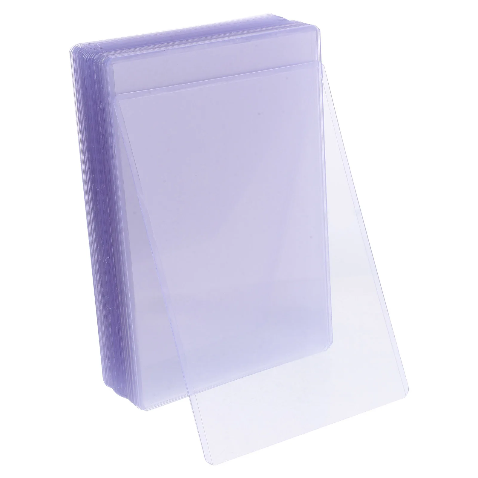 

30Pcs Clear Transparent Card Sleeves Hard Plastic B6 Size Protector for Photos Pages Documents Credit Cards Sheet Holder Cover