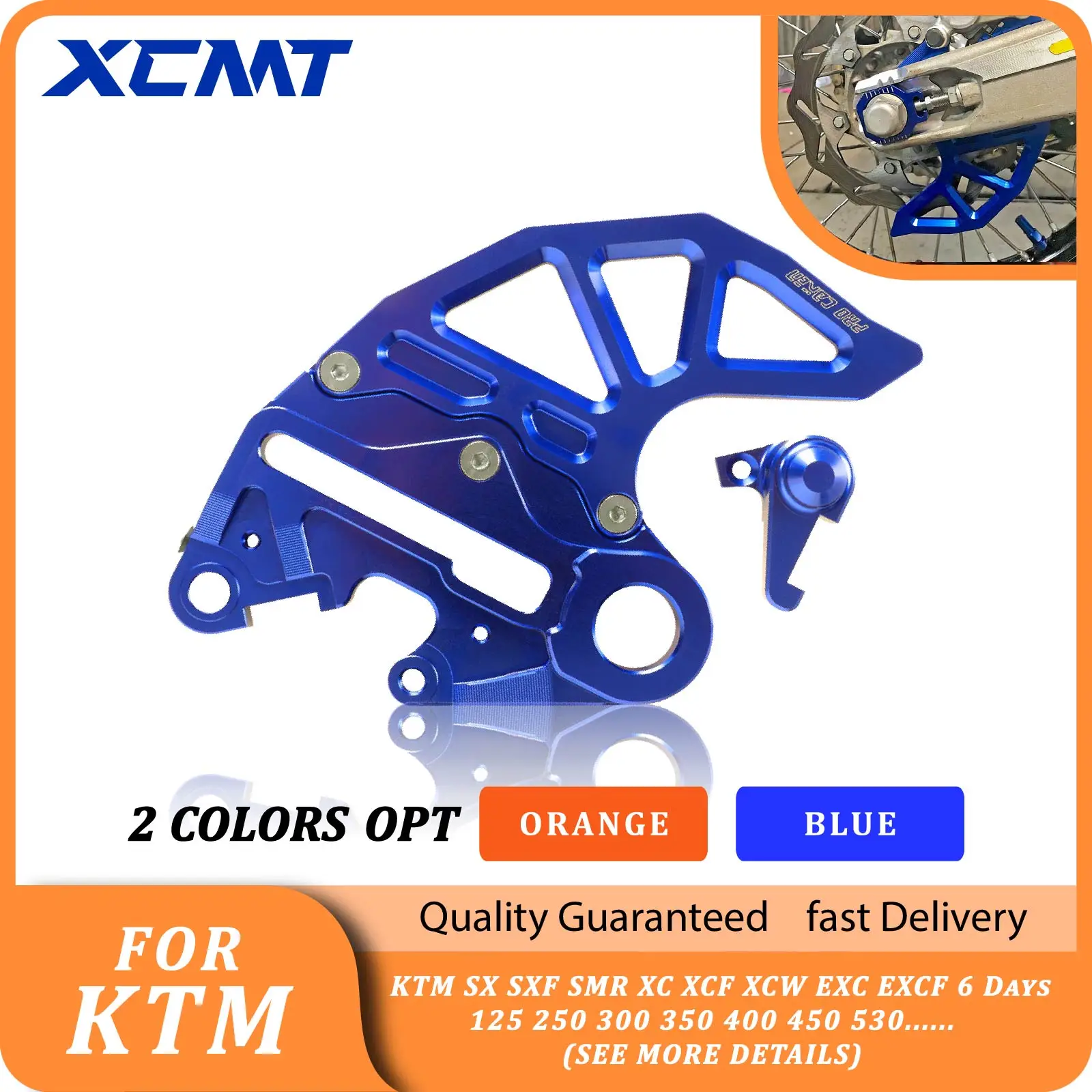 CNC Rear Brake Disc Guard Protector For KTM SX SXF SMR XC XCF XCW EXC EXCF 6 Days 125 250 300 350 400 450 530 2004-2022 2023