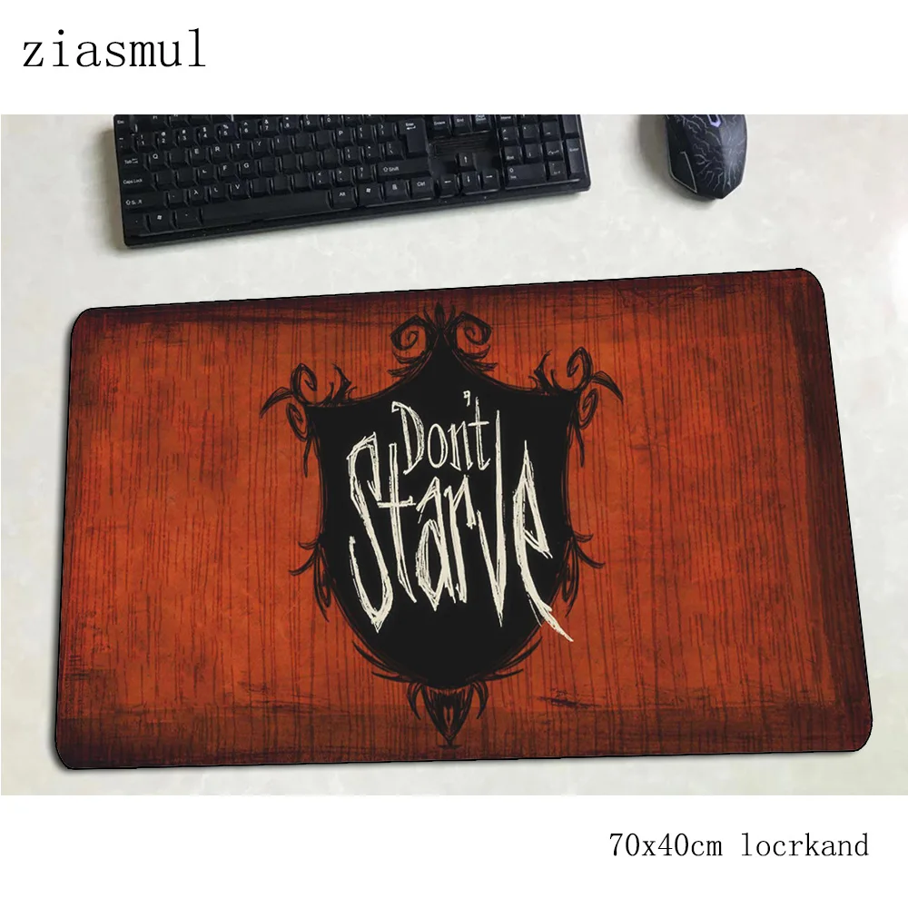Não starve mousepad 700x400x3mm mouse pad para jogos grande tapete gamer grande jogo computador mesa padmouse teclado impressão hd tapetes de jogo