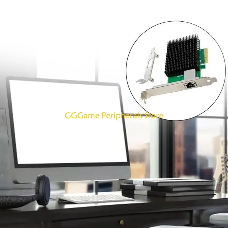 بطاقة خادم U55B AQ107 PCIeX4 10G بطاقة إيثرنت بمنفذ واحد لتحسين سرعة البيانات