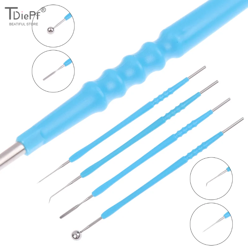 

1/6 шт. упаковка, одноразовый электрохирургический электрод, электрод, лезвие вала, игла, шариковый наконечник, изогнутая игла, аксессуары для карандашей